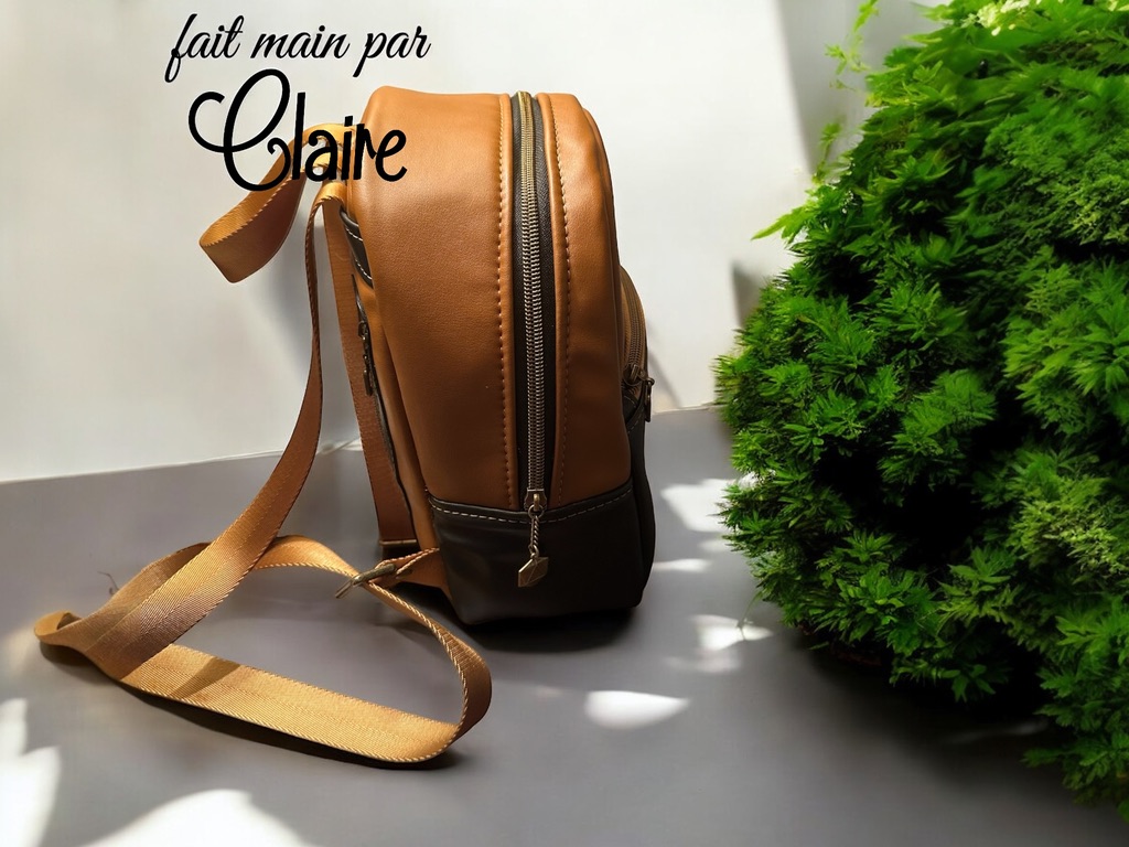 Sac à dos en cuir végétal - Image 9