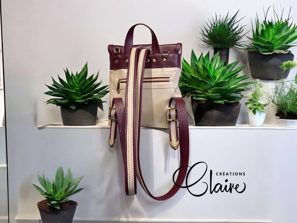 Sac à dos en cuir végétal - Image 4