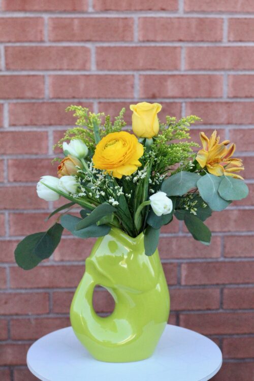 GurglePot kiwi avec fleurs